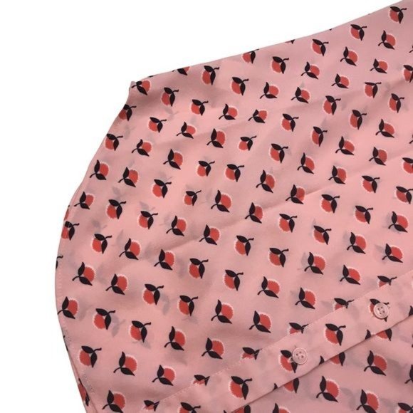 ANN TAYLOR Floral Sleeveless Button Front Blouse Size XS - Picture 7 of 9